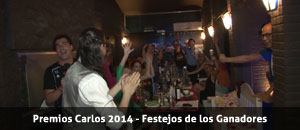 Festejos de los Ganadores en Oye Chico